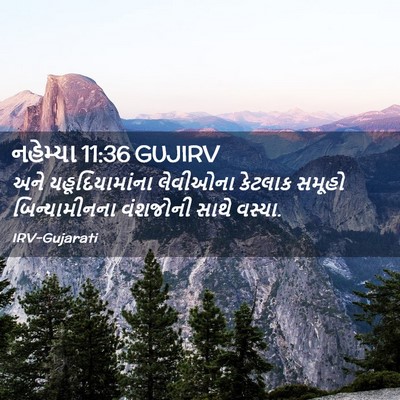 Picture 02 - નહેમ્યા 11:36 GUJIRV - અને યહૂદિયામાંના - Bible Verse Picture