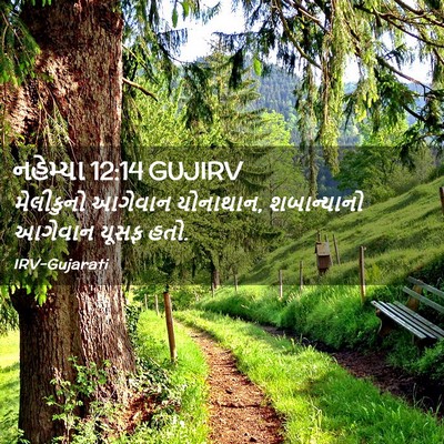 Picture 02 - નહેમ્યા 12:14 GUJIRV - મેલીકુનો આગેવાન - Bible Verse Picture