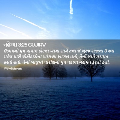 Picture 02 - નહેમ્યા 3:25 GUJIRV - ઉઝાયનો પુત્ર - Bible Verse Picture