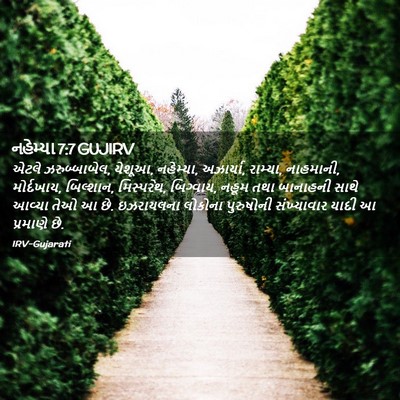 Picture 02 - નહેમ્યા 7:7 GUJIRV - એટલે ઝરુબ્બાબેલ, - Bible Verse Picture