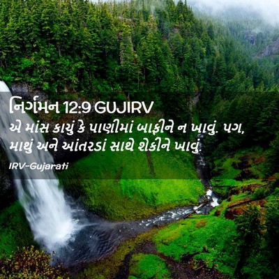 Picture 02 - નિર્ગમન 12:9 GUJIRV - એ માંસ કાચું કે - Bible Verse Picture