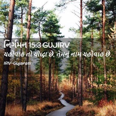 Picture 02 - નિર્ગમન 15:3 GUJIRV - યહોવાહ તો યોદ્ધા - Bible Verse Picture