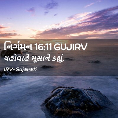 Picture 02 - નિર્ગમન 16:11 GUJIRV - યહોવાહે મૂસાને - Bible Verse Picture