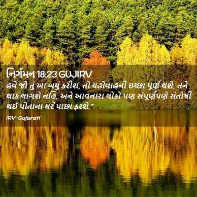 Picture 02 - નિર્ગમન 18:23 GUJIRV - હવે જો તું આ બધું - Bible Verse Picture