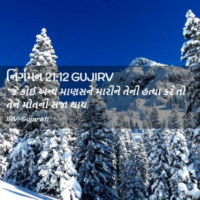 Picture 02 - નિર્ગમન 21:12 GUJIRV - “જે કોઈ અન્ય - Bible Verse Picture