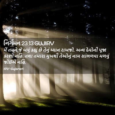 Picture 02 - નિર્ગમન 23:13 GUJIRV - મેં તમને જે બધું - Bible Verse Picture