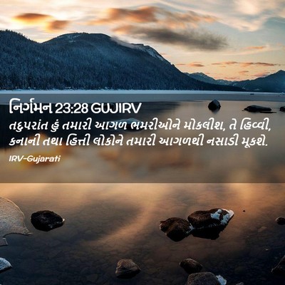 Picture 02 - નિર્ગમન 23:28 GUJIRV - તદુપરાંત હું - Bible Verse Picture