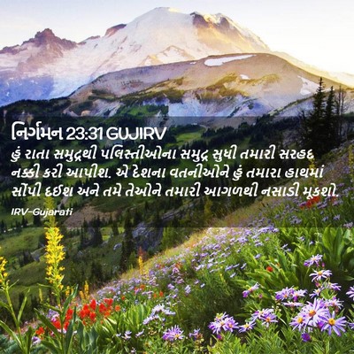 Picture 02 - નિર્ગમન 23:31 GUJIRV - હું રાતા સમુદ્રથી - Bible Verse Picture