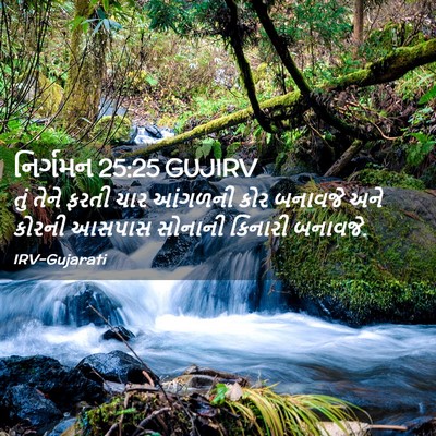 Picture 02 - નિર્ગમન 25:25 GUJIRV - તું તેને ફરતી ચાર - Bible Verse Picture