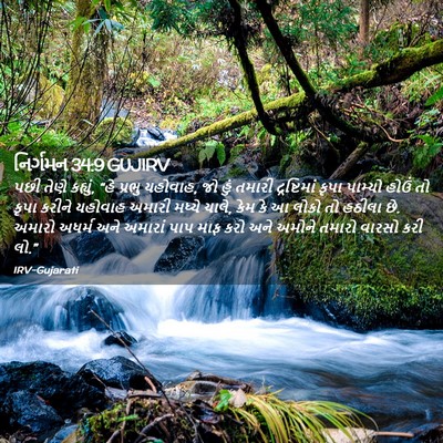 Picture 02 - નિર્ગમન 34:9 GUJIRV - પછી તેણે કહ્યું, - Bible Verse Picture