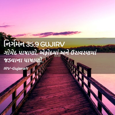 Picture 02 - નિર્ગમન 35:9 GUJIRV - ગોમેદ પાષાણો, - Bible Verse Picture
