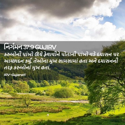 Picture 02 - નિર્ગમન 37:9 GUJIRV - કરુબોની પાંખો - Bible Verse Picture