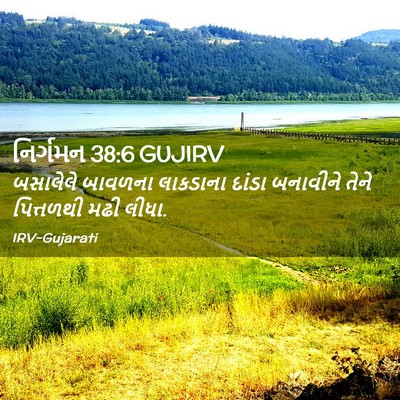 Picture 02 - નિર્ગમન 38:6 GUJIRV - બસાલેલે બાવળના - Bible Verse Picture