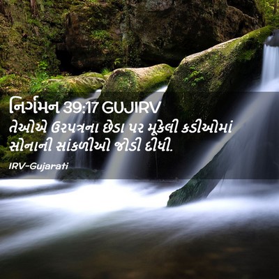 Picture 02 - નિર્ગમન 39:17 GUJIRV - તેઓએ ઉરપત્રના - Bible Verse Picture