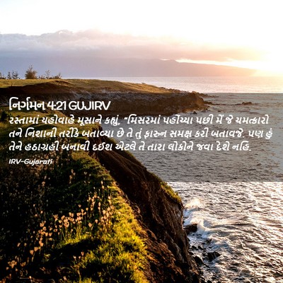 Picture 02 - નિર્ગમન 4:21 GUJIRV - રસ્તામાં યહોવાહે - Bible Verse Picture