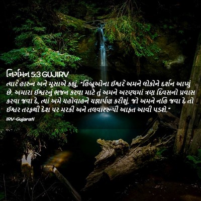 Picture 02 - નિર્ગમન 5:3 GUJIRV - ત્યારે હારુન અને - Bible Verse Picture