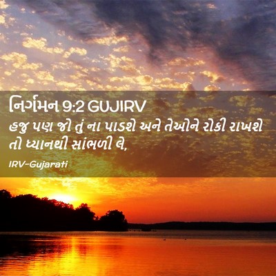 Picture 02 - નિર્ગમન 9:2 GUJIRV - હજુ પણ જો તું ના - Bible Verse Picture