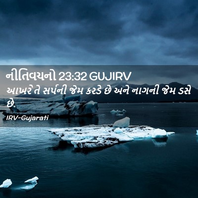 Picture 02 - નીતિવચનો 23:32 GUJIRV - આખરે તે સર્પની જેમ - Bible Verse Picture