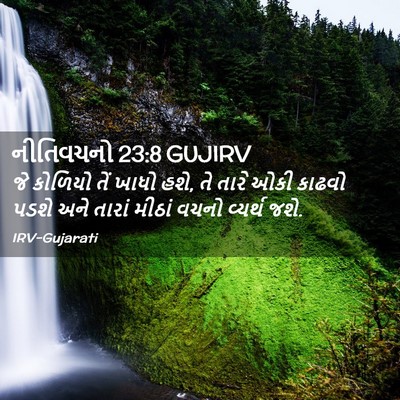 Picture 02 - નીતિવચનો 23:8 GUJIRV - જે કોળિયો તેં ખાધો - Bible Verse Picture