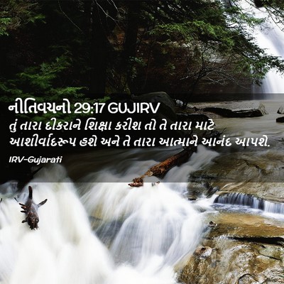 Picture 02 - નીતિવચનો 29:17 GUJIRV - તું તારા દીકરાને - Bible Verse Picture