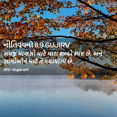 Picture 02 - નીતિવચનો 8:9 GUJIRV - સમજુ માણસો માટે - Bible Verse Picture