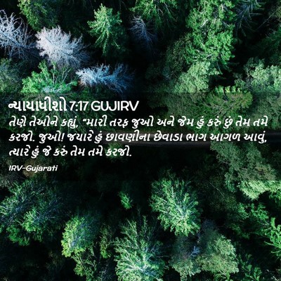 Picture 02 - ન્યાયાધીશો 7:17 GUJIRV - તેણે તેઓને કહ્યું, - Bible Verse Picture