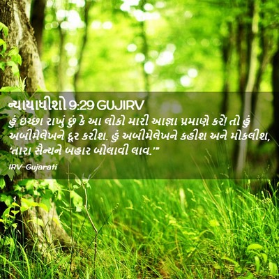 Picture 02 - ન્યાયાધીશો 9:29 GUJIRV - હું ઇચ્છા રાખું - Bible Verse Picture