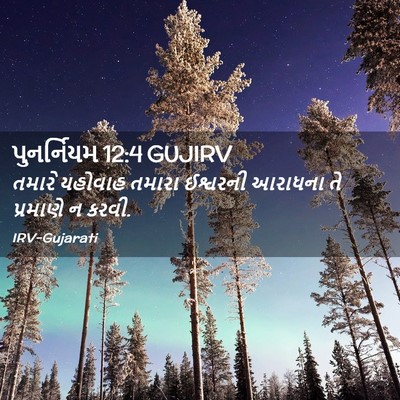 Picture 02 - પુનર્નિયમ 12:4 GUJIRV - તમારે યહોવાહ - Bible Verse Picture