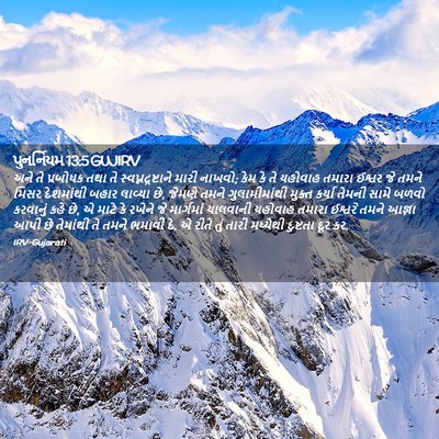 Picture 02 - પુનર્નિયમ 13:5 GUJIRV - અને તે પ્રબોધક તથા - Bible Verse Picture