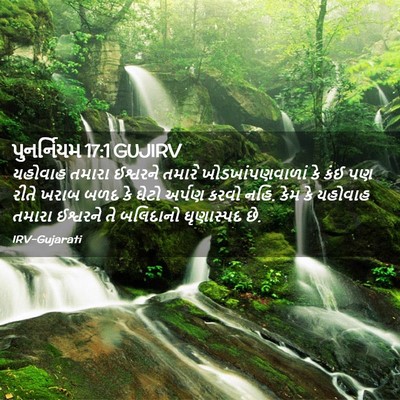 Picture 02 - પુનર્નિયમ 17:1 GUJIRV - યહોવાહ તમારા - Bible Verse Picture