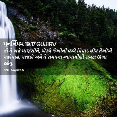 Picture 02 - પુનર્નિયમ 19:17 GUJIRV - તો તે બન્ને - Bible Verse Picture