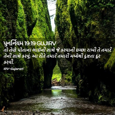 Picture 02 - પુનર્નિયમ 19:19 GUJIRV - તો તેણે પોતાના - Bible Verse Picture