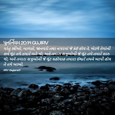 Picture 02 - પુનર્નિયમ 20:14 GUJIRV - પરંતુ સ્ત્રીઓ, - Bible Verse Picture