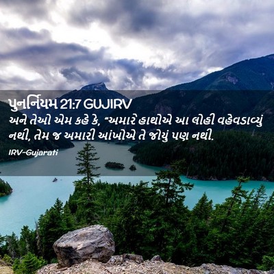 Picture 02 - પુનર્નિયમ 21:7 GUJIRV - અને તેઓ એમ કહે કે, - Bible Verse Picture