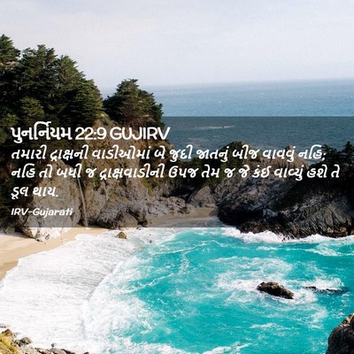 Picture 02 - પુનર્નિયમ 22:9 GUJIRV - તમારી દ્રાક્ષની - Bible Verse Picture