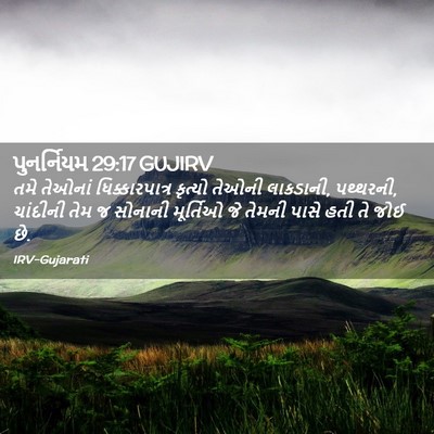 Picture 02 - પુનર્નિયમ 29:17 GUJIRV - તમે તેઓનાં - Bible Verse Picture