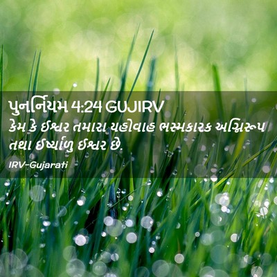 Picture 02 - પુનર્નિયમ 4:24 GUJIRV - કેમ કે ઈશ્વર તમારા - Bible Verse Picture