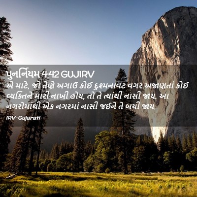 Picture 02 - પુનર્નિયમ 4:42 GUJIRV - એ માટે, જો તેણે - Bible Verse Picture