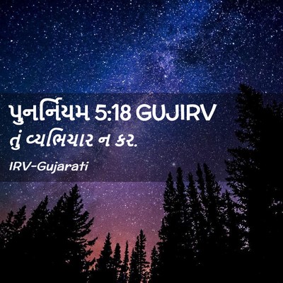 Picture 02 - પુનર્નિયમ 5:18 GUJIRV - તું વ્યભિચાર ન - Bible Verse Picture