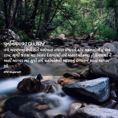 Picture 02 - પુનર્નિયમ 9:7 GUJIRV - તમે અરણ્યમાં કેવી - Bible Verse Picture