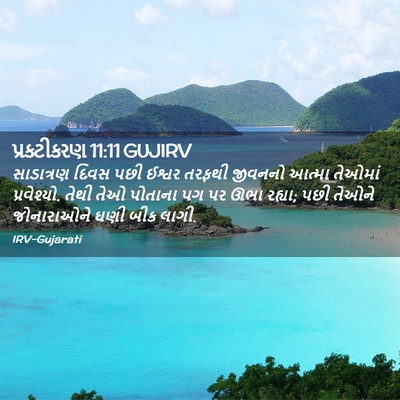 Picture 02 - પ્રકટીકરણ 11:11 GUJIRV - સાડાત્રણ દિવસ પછી - Bible Verse Picture