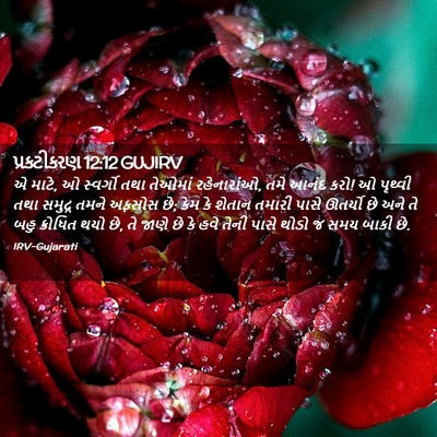 Picture 02 - પ્રકટીકરણ 12:12 GUJIRV - એ માટે, ઓ સ્વર્ગો - Bible Verse Picture