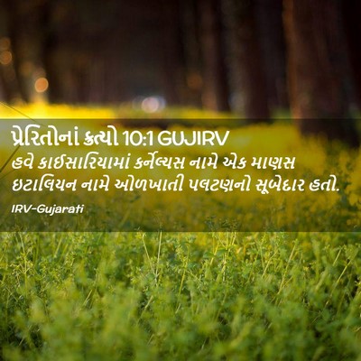 Picture 02 - પ્રેરિતોનાં ક્રત્યો 10:1 GUJIRV - હવે કાઈસારિયામાં - Bible Verse Picture