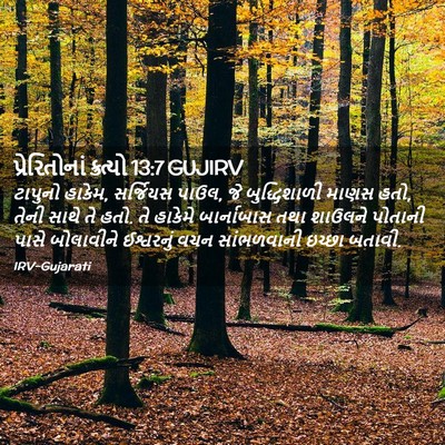 Picture 02 - પ્રેરિતોનાં ક્રત્યો 13:7 GUJIRV - ટાપુનો હાકેમ, - Bible Verse Picture