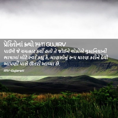 Picture 02 - પ્રેરિતોનાં ક્રત્યો 14:11 GUJIRV - પાઉલે જે ચમત્કાર - Bible Verse Picture