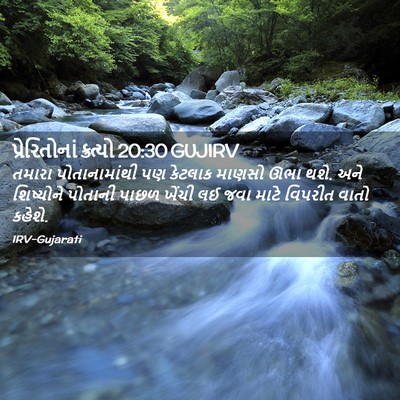 Picture 02 - પ્રેરિતોનાં ક્રત્યો 20:30 GUJIRV - તમારા પોતાનામાંથી - Bible Verse Picture