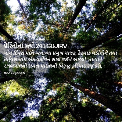 Picture 02 - પ્રેરિતોનાં ક્રત્યો 24:1 GUJIRV - પાંચ દિવસ પછી - Bible Verse Picture
