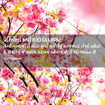 Picture 02 - પ્રેરિતોનાં ક્રત્યો 8:10 GUJIRV - તેઓ નાનાથી તે મોટા - Bible Verse Picture