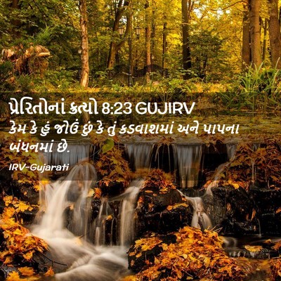 Picture 02 - પ્રેરિતોનાં ક્રત્યો 8:23 GUJIRV - કેમ કે હું જોઉં છું - Bible Verse Picture