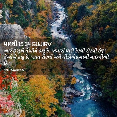 Picture 02 - માથ્થી 15:34 GUJIRV - ત્યારે ઈસુએ તેઓને - Bible Verse Picture